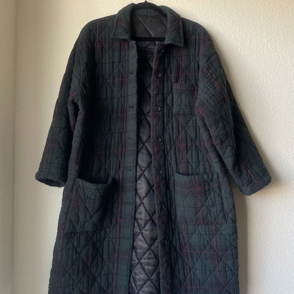 Plaid Quilted Coat/Jacket - Picture 1 of 7